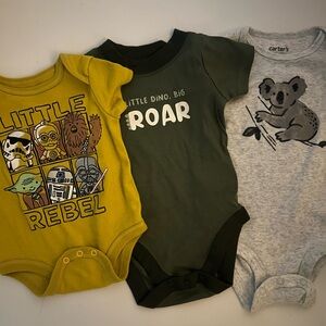 Three piece baby shirt set